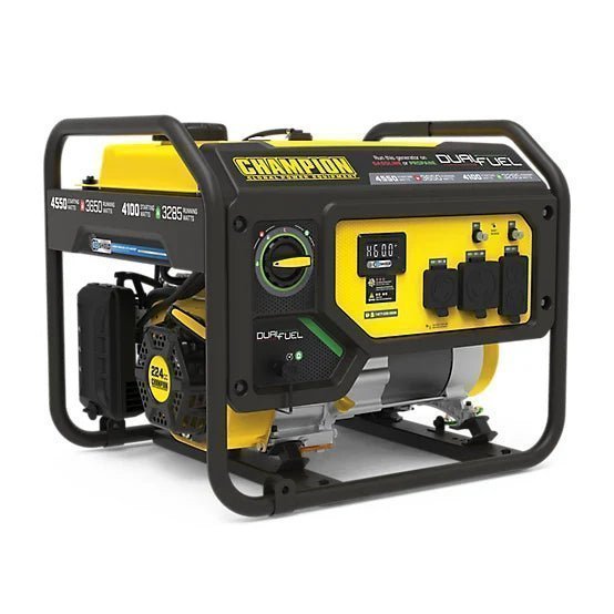 New!Champion Power Equipment 4550-Watt Dual Fuel RV Ready Portable Generator with CO Shield, 200970
