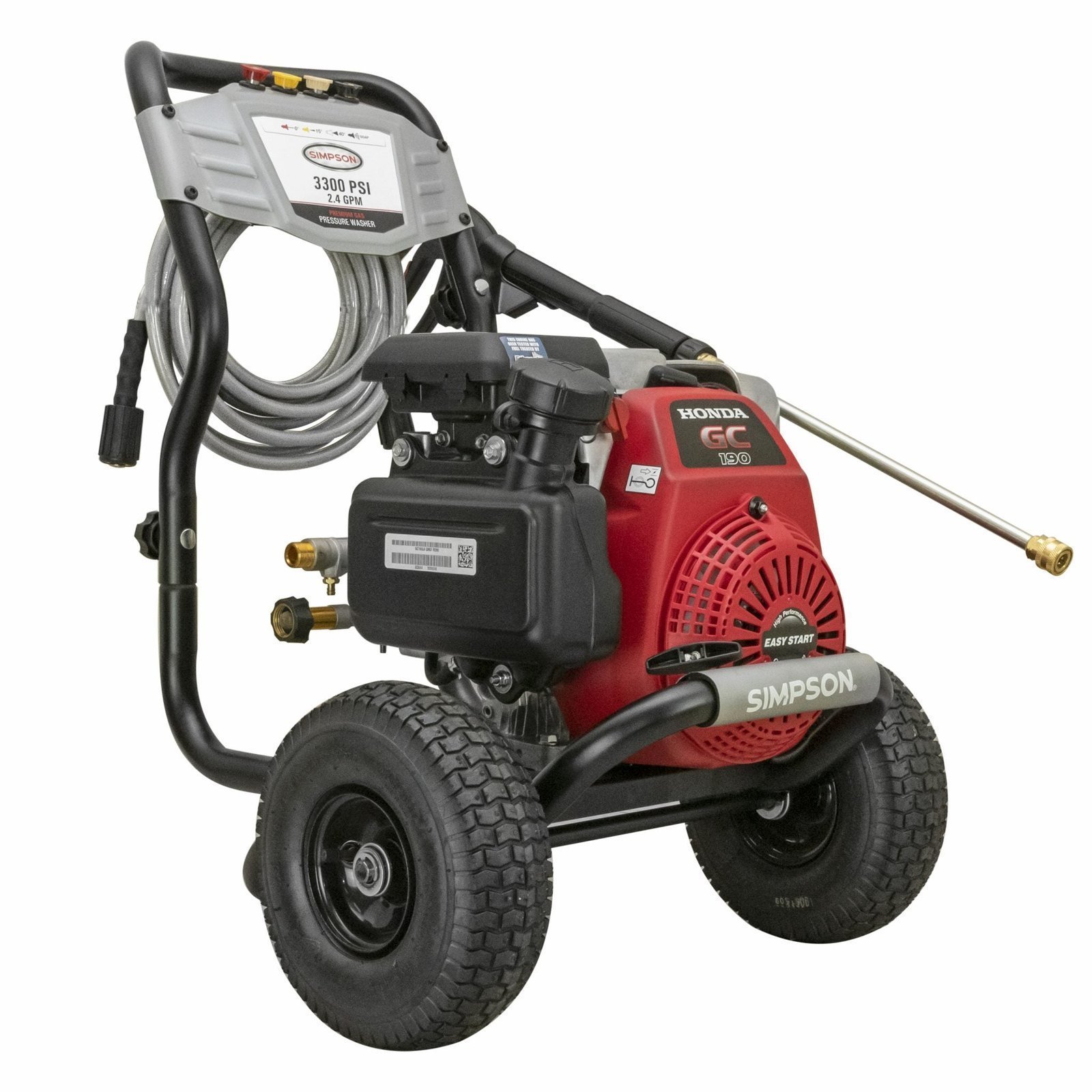 MS61049_45R-2048x2048-1.jpg Simpson Megashot MS61049 3300-PSI Gas Pressure Washer with Honda GC190 Engine - Image 1