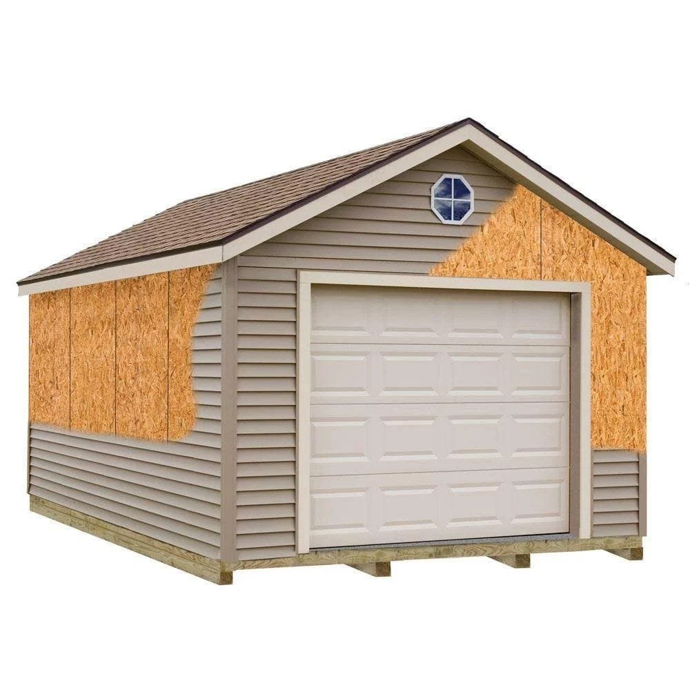 img-829.jpg Best barns Greenbriar 12’x20′ Wood Garage Barn Kit-Installation Included - Image 1